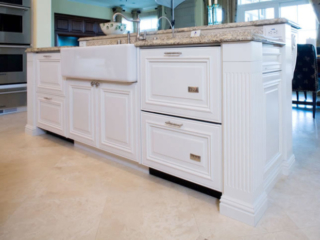 Painted kitchen island cabinets
