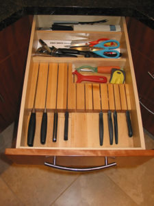 Knife block and drawer divider